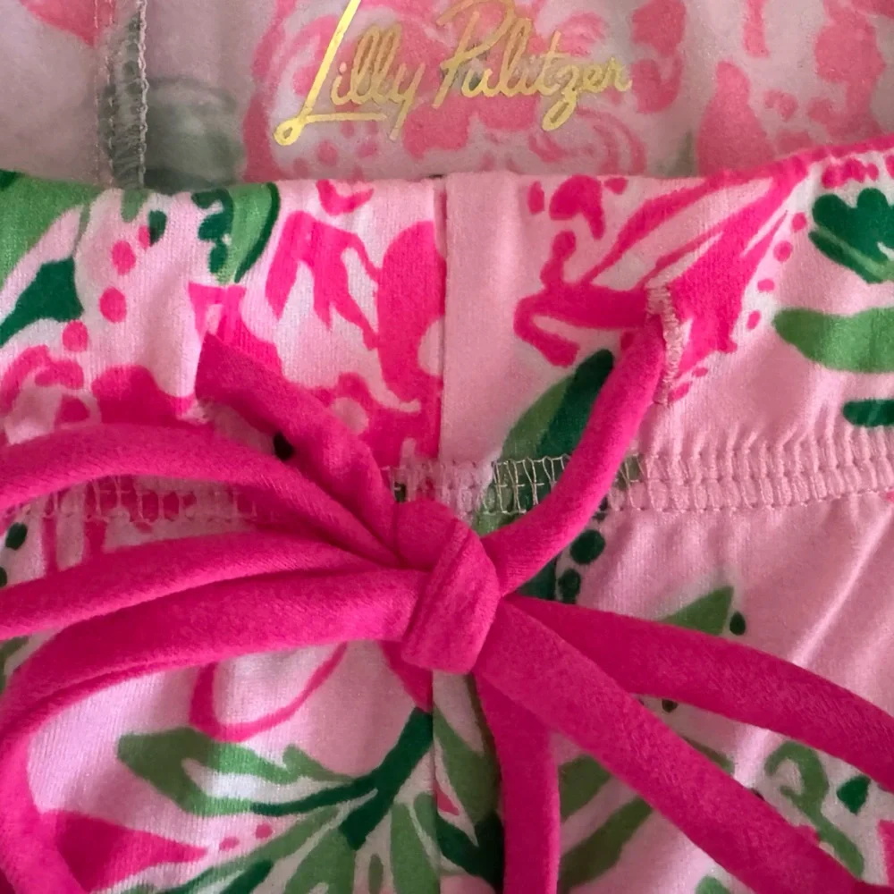 NWT Lilly Pulitzer Jeffers Pajama Pant Conch Shell Pink Koala La La SIZE M - Picture 8 of 8
